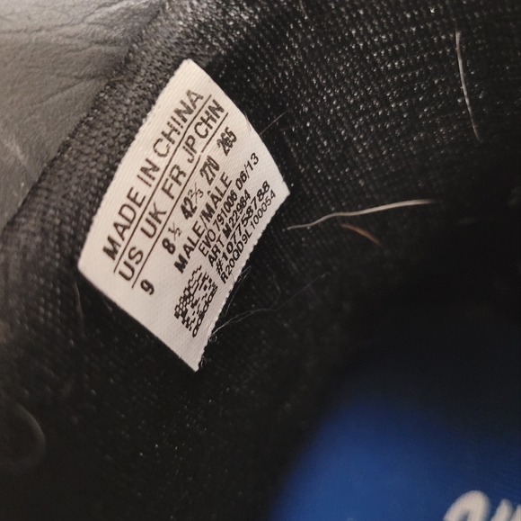 Adidas Terrex Solo Traxion Black/ Blue Climbing Shoes Size 9 - Picture 6 of 9